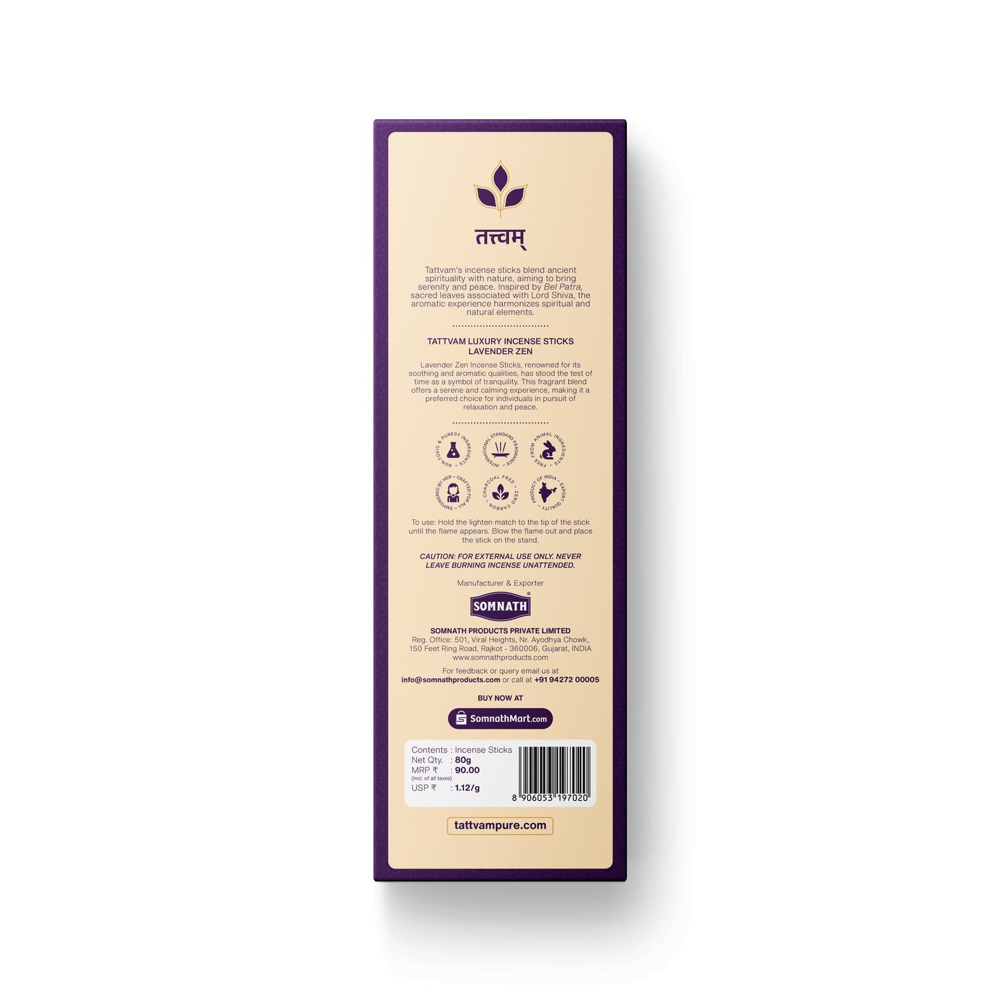 Lavender Zen Luxury Incense Sticks